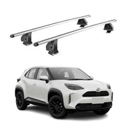 Barres de toit transversales Alu pour Toyota Yaris Cross 2021-2026 TÜV Gris 2Pcs