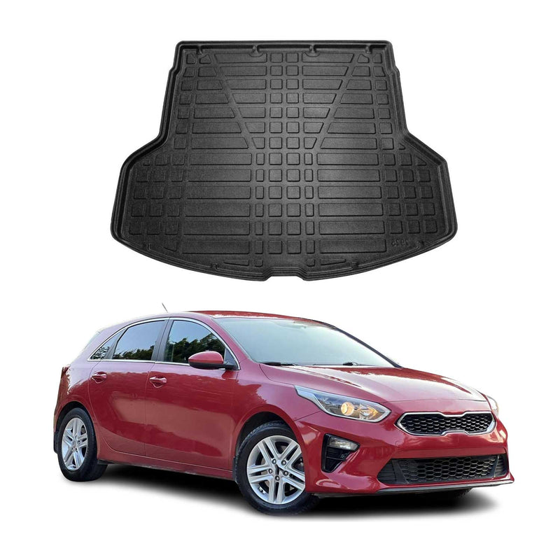Tapis de Coffre pour Kia Ceed Estate 2018-2025 Break en TPE Noir