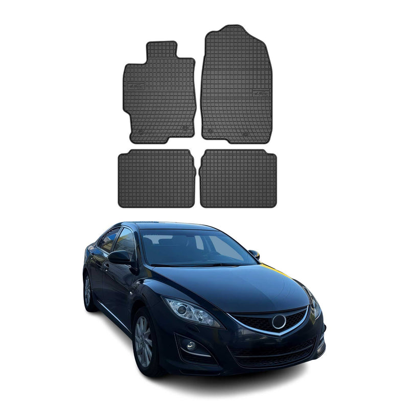 Tapis de Sol pour Mazda Mazda 6 2007-2012 Caoutchouc Noir