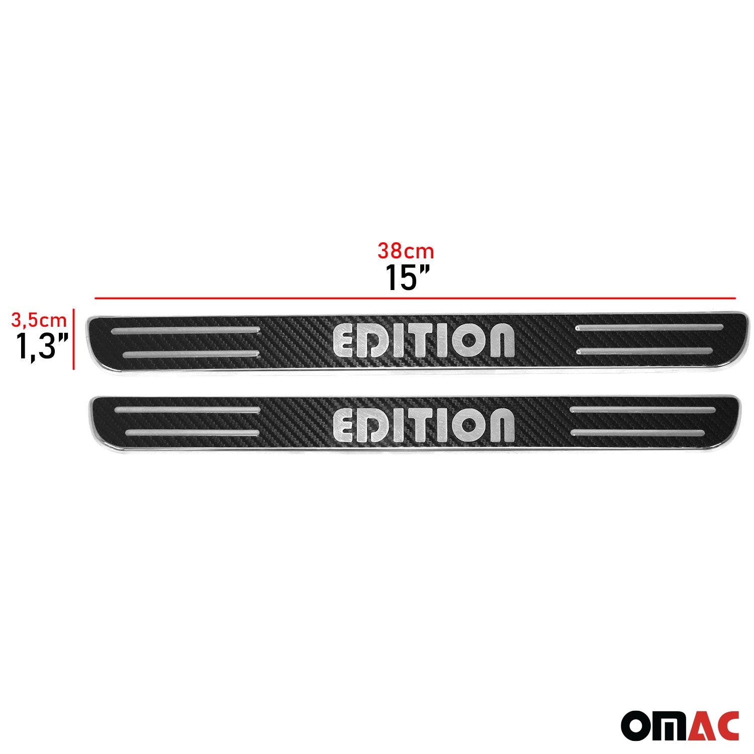 Couverture de Seuil de porte pour Nissan Juke 2010-2019 inox Feuille Carbonne 2x