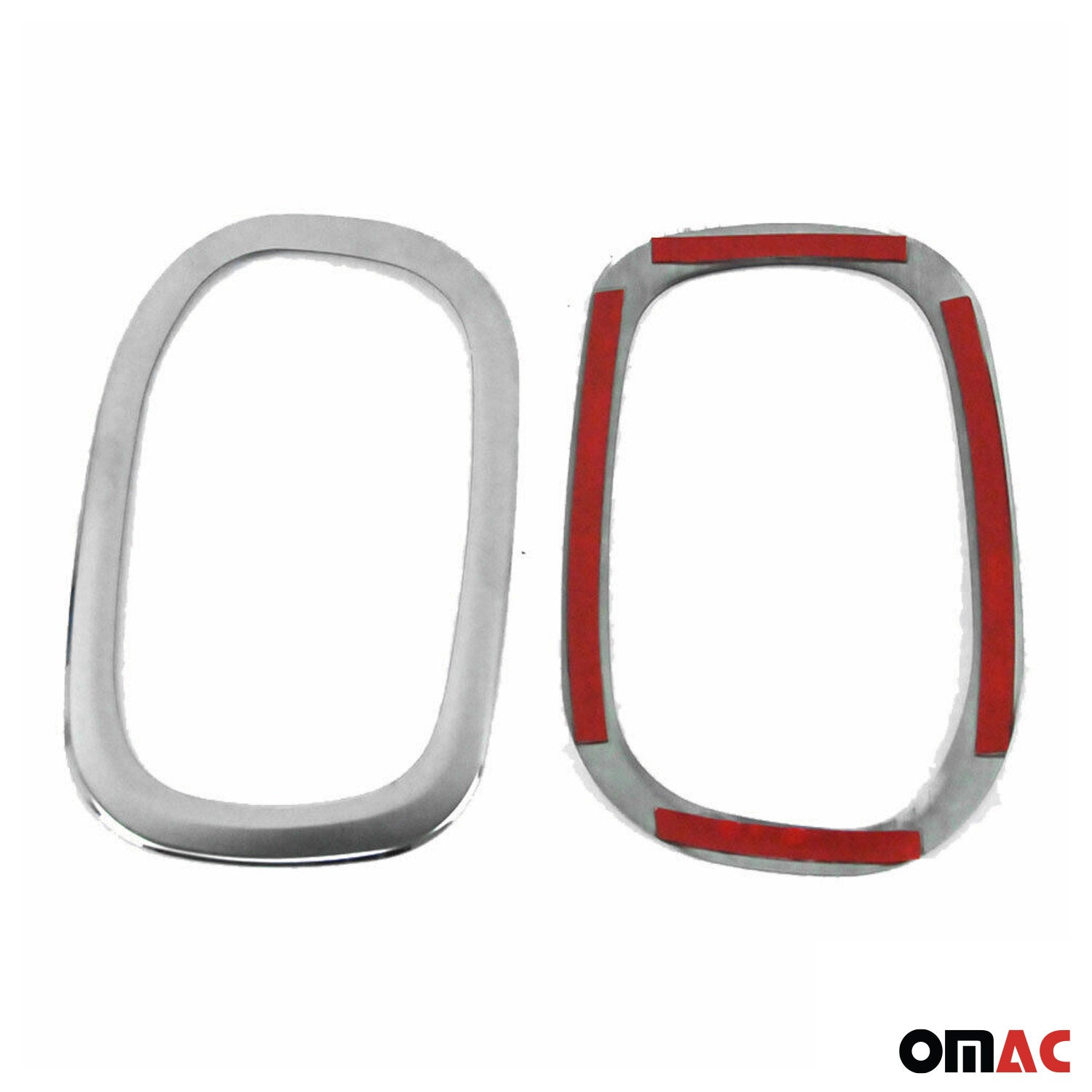Cadres de Réflecteurs Arrière pour Jeep Renegade 2014-2019 acier inox 2 Pcs