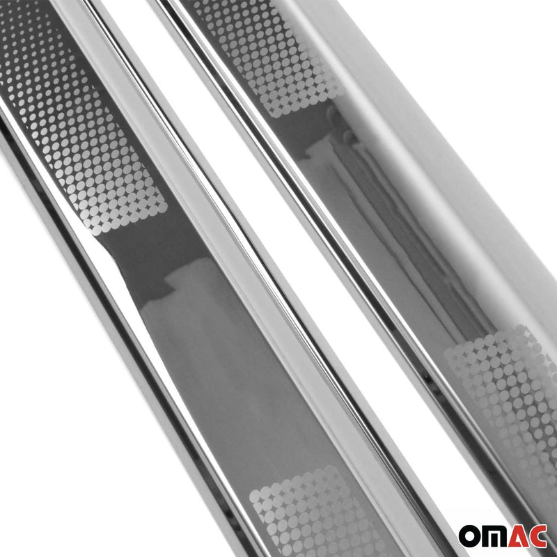 Seuils de porte pour VW Golf 6 2010-2013 en acier inox Chromé 2x