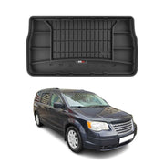 3D Tapis de Coffre pour Dodge Grand Caravan 2007-2020 OMAC Premium Noir