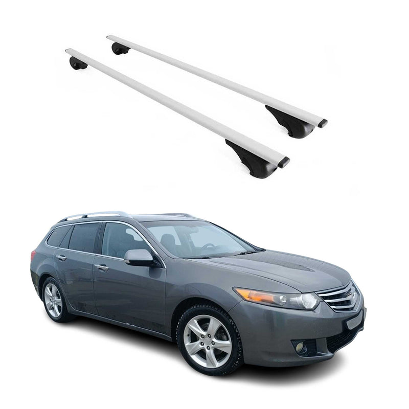 Barres de toit Transversales pour Honda Accord 1998-2002 Break Fer Argent