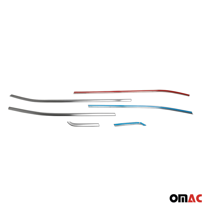 Garniture Baguette de Vitre pour Jeep Renegade 2014-2019 acier inox Brossé 6Pcs