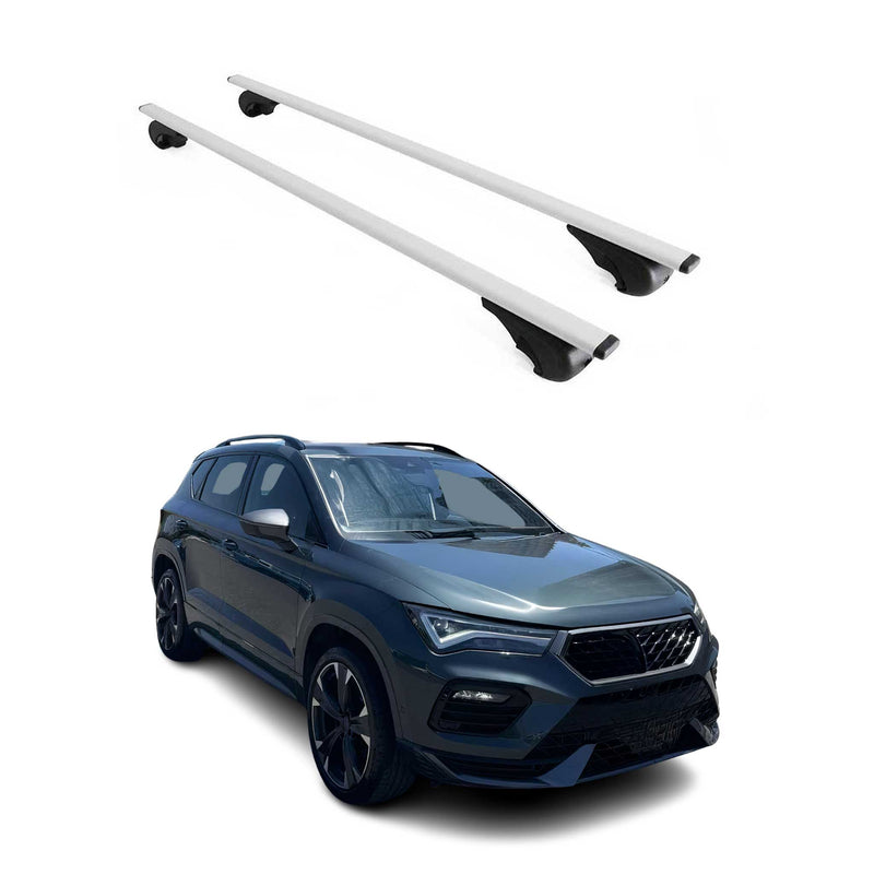 Barres de toit Transversales pour Cupra Ateca 2018-2025 Fer Argent