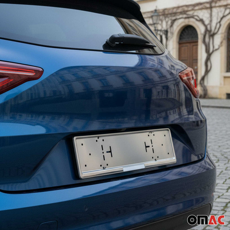 Support de Plaque d'immatriculation pour VW Golf 8 en Acier Inoxydable