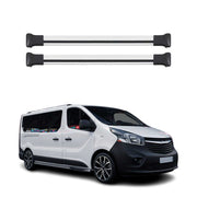 OMAC Barres de toit en aluminium pour Fiat Talento 2016-2020 Gris 2Pcs