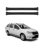 Barres de toit transversales pour Dacia Logan 2013-2020 Aluminium Noir