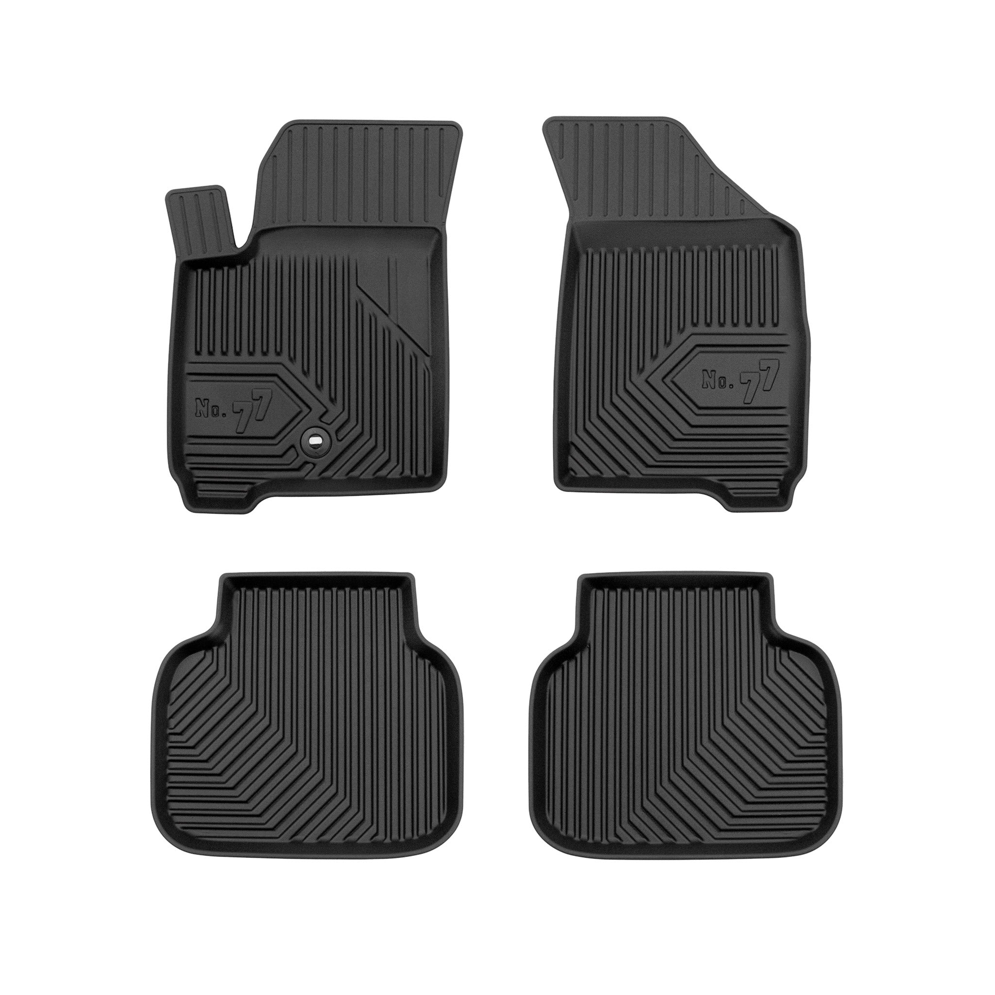 Tapis de Sol de Voiture pour Dodge Journey I 2008-2020 TPE Imperméable 4Pcs