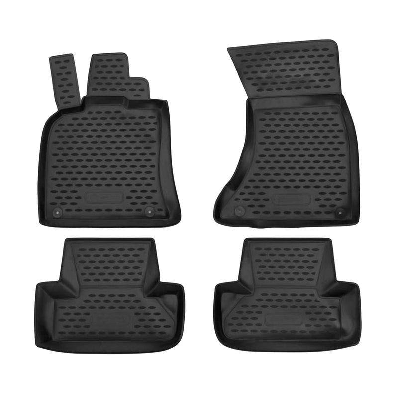 OMAC 3D Tapis de sol pour Audi Q5 8RB 2008-2017 caoutchouc TPE Noir 4Pcs