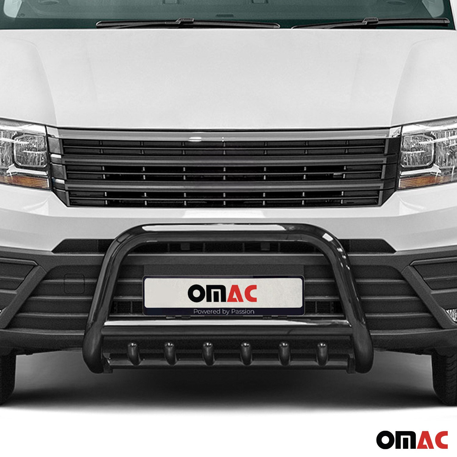 Pare-Buffle Avant Pour VW Crafter 2017-2026 Noir Acier Inoxydable