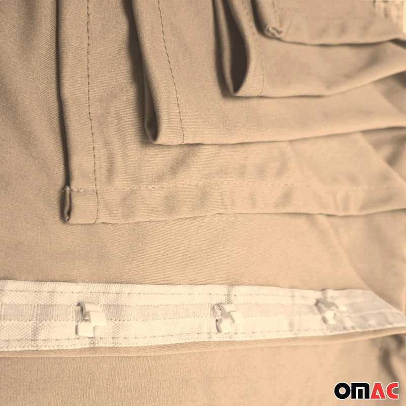 Rideaux De Fenêtre pour Citroen Jumpy 2017-25 L3 Double Porte Coul. &Hayon Beige