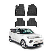 OMAC Tapis de sol en caoutchouc pour KIA Soul EV 2020-2023 Noir Premium