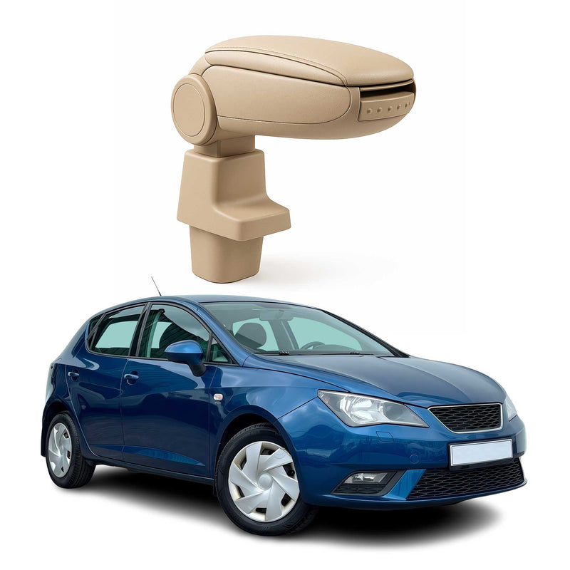 Accoudoir pour Seat Ibiza IV Break 2008-2017 Vinyl Abs Beige