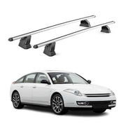 Barres de toit transversales Alu pour Citroen C6 2006-2012 TÜV 75 kg Gris 2Pcs