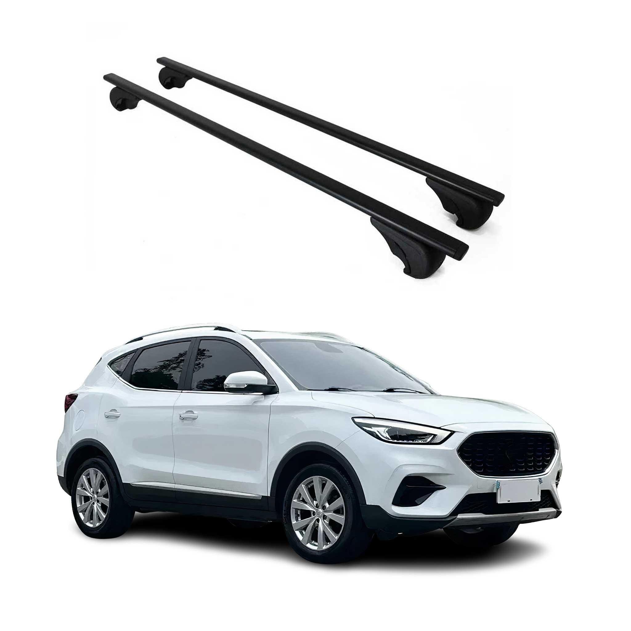 Barres de toit Transversales pour MG ZS 2018-2026 Fer Noir