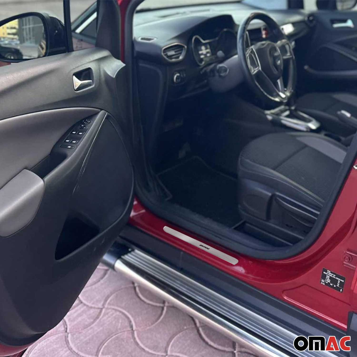 Couverture de Seuil de porte pour Opel Crossland X 2017- 2025 inox Exclusive 2x