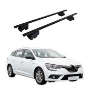 Barres de toit transversales pour Renault Megane mk4 Grandtour 2016-22 Fer Noir