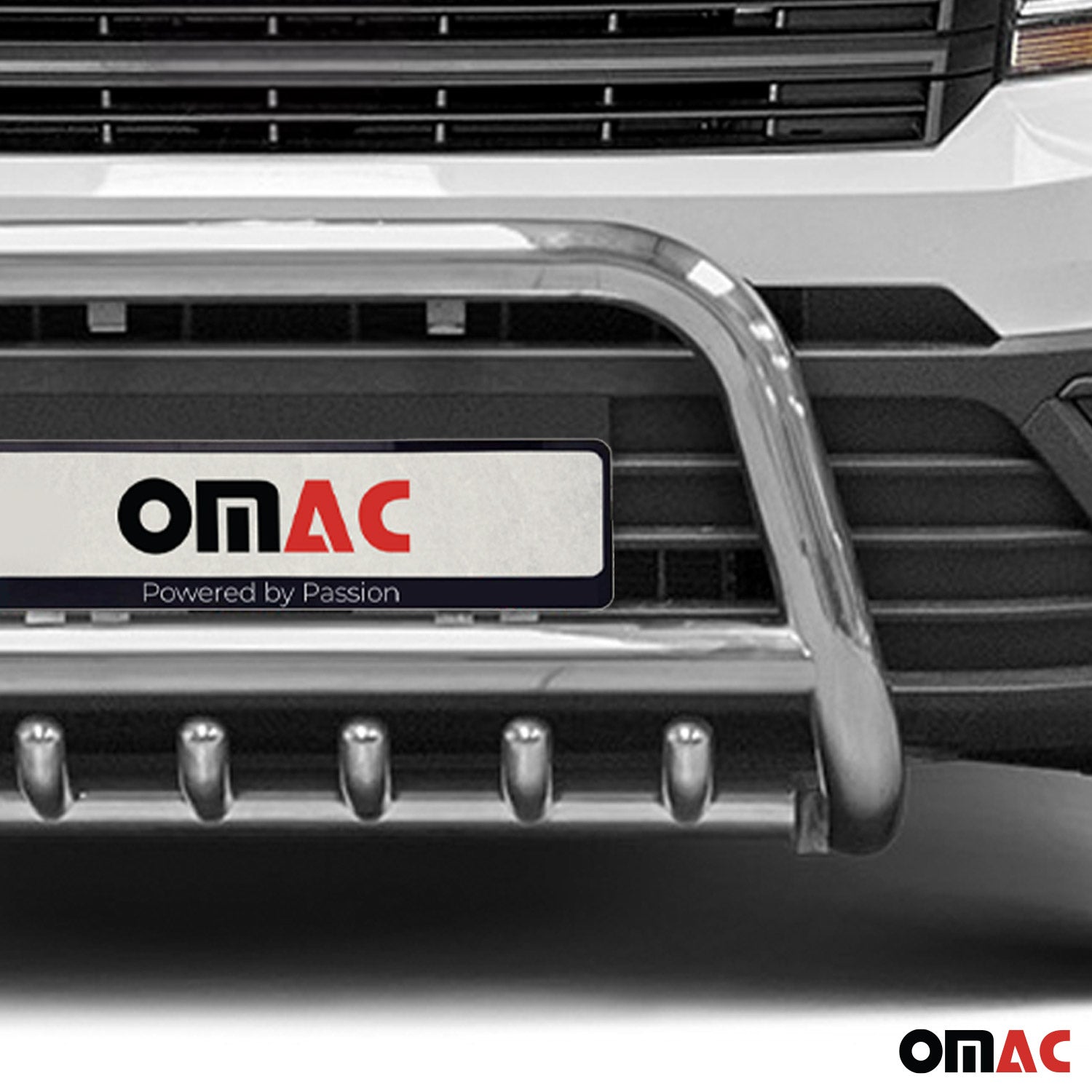 Pare-Buffle Avant Pour VW Crafter 2017-2026 en Acier Inoxy Argent