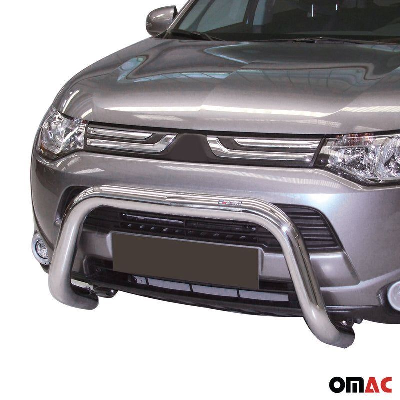 Pare-buffle Avant pour Mitsubishi Outlander 2013-2015 76 mm en Acier Gris