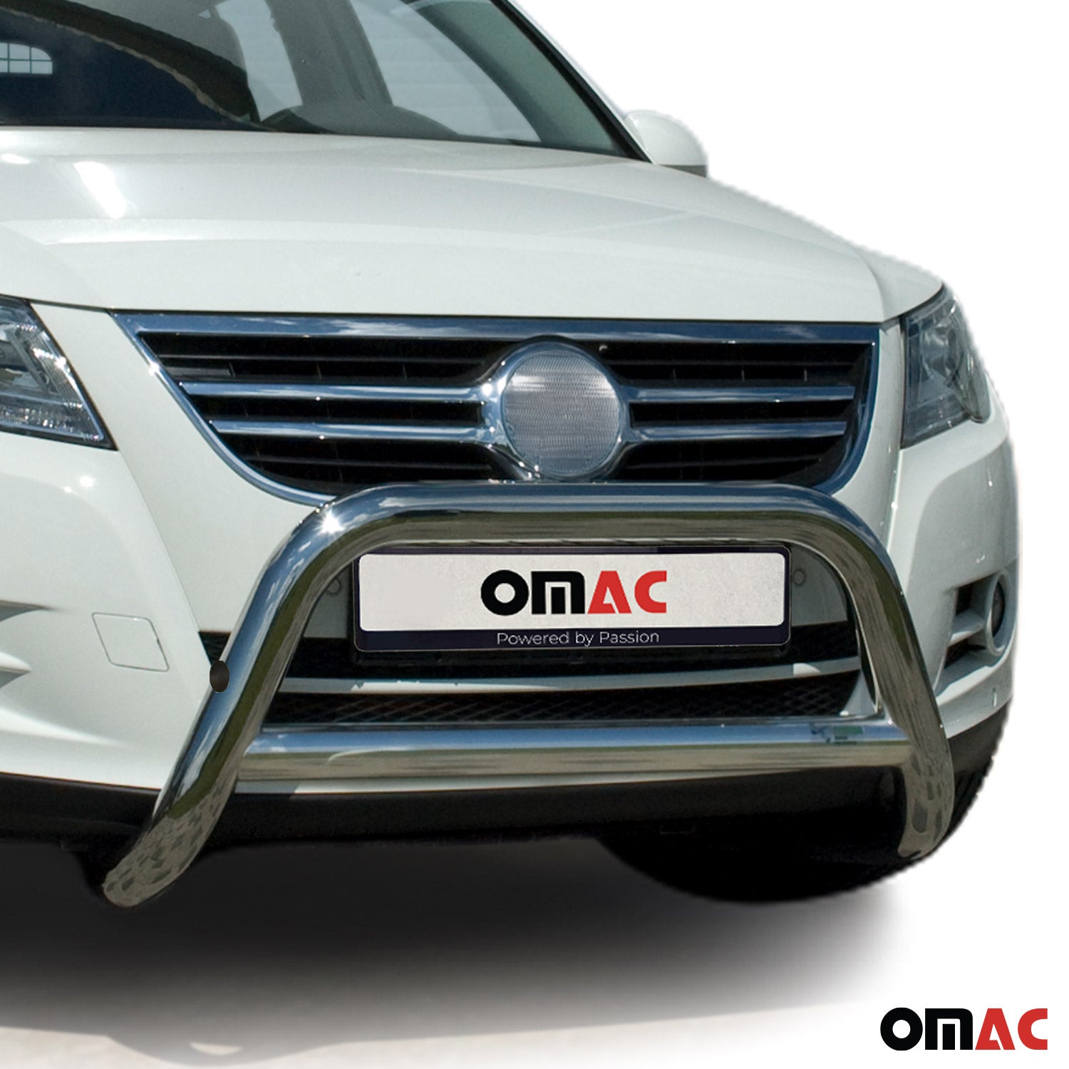 Pare-Buffle Avant Pour VW Tiguan 2007-2016 en Acier Inoxydable Argent