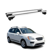 Barres de toit Transversales pour Kia Carens 2002-2006 Aluminium Argent