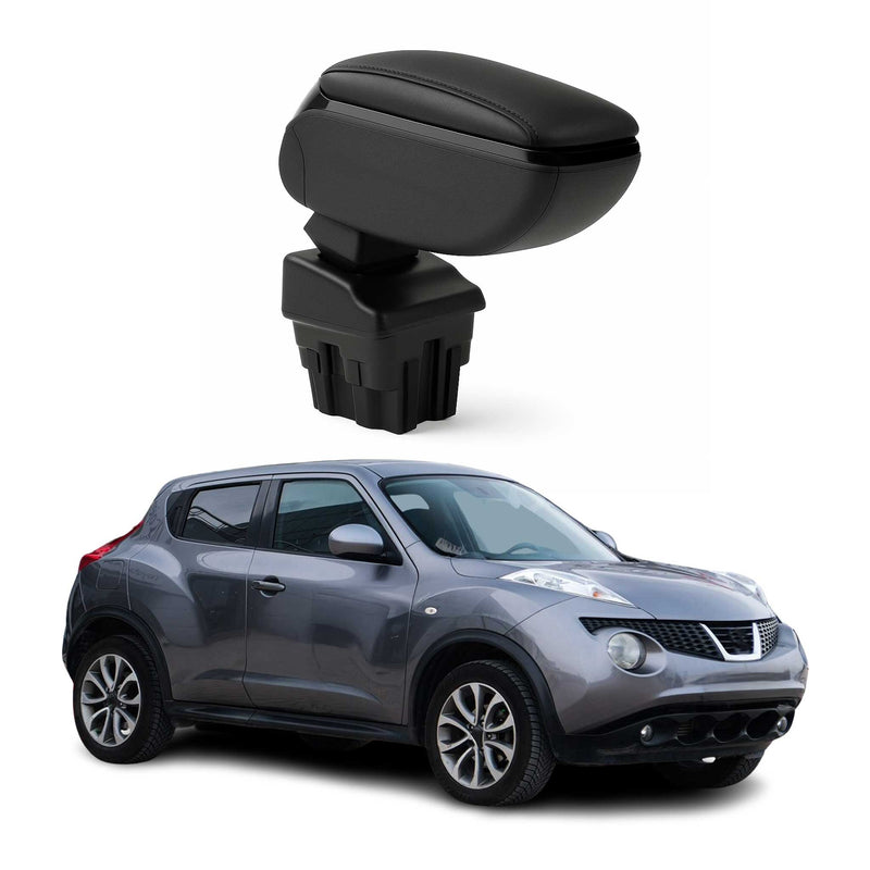 Accoudoir pour Nissan Juke 2011-2019 Abs Viny Noir Central Organiseur
