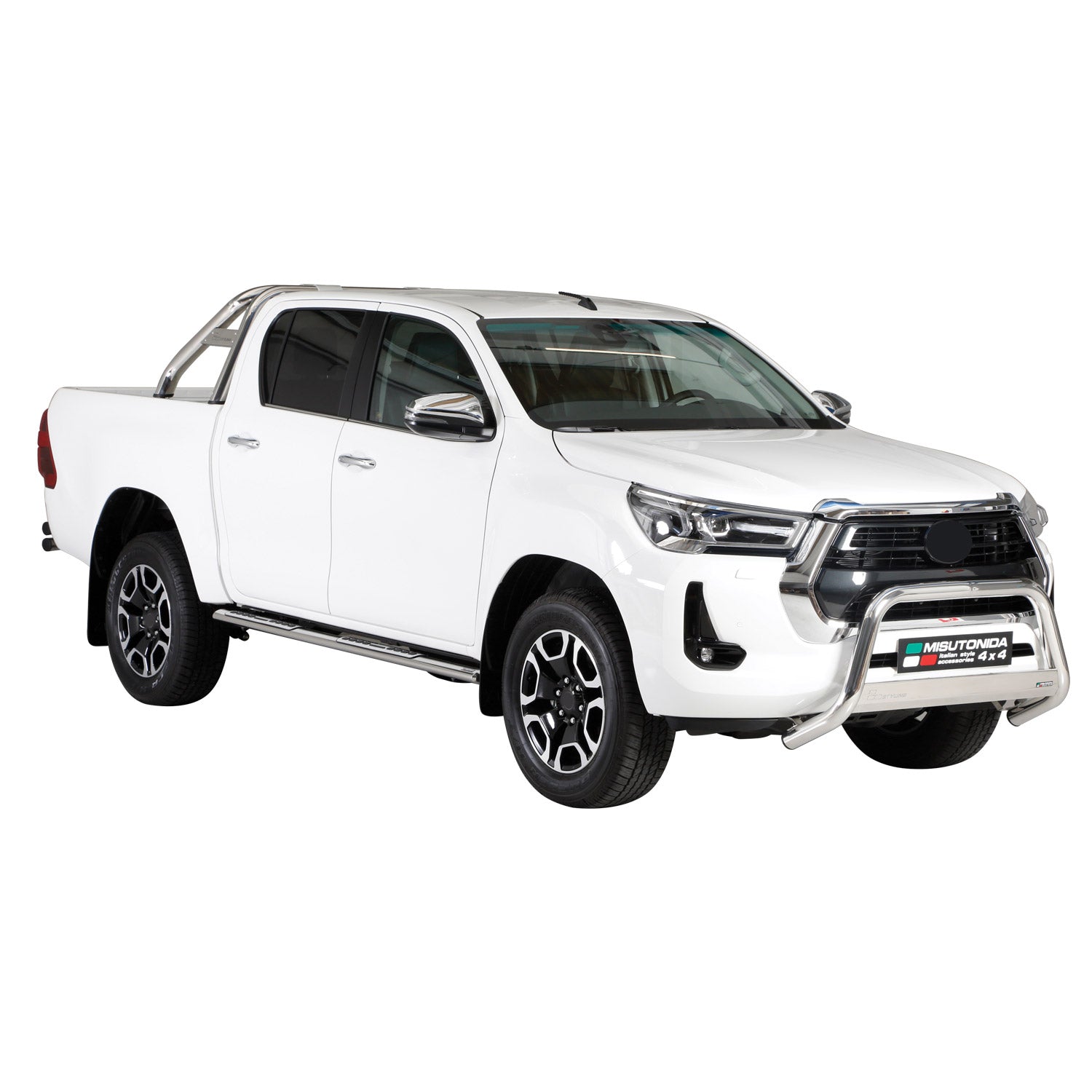 Pare-buffle Avant pour Toyota Hilux 2021-2026 63mm en Acier Inoxydable Argent