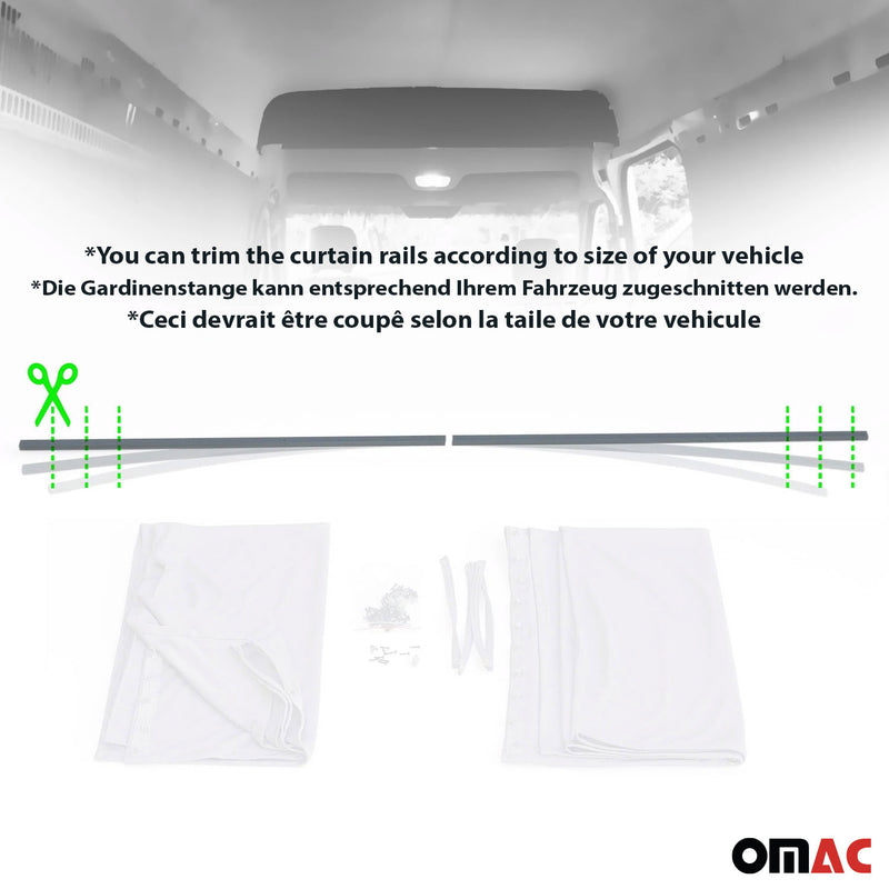 Rideaux De Porte Hayon Pour Citroen Jumpy Protection Solaire Gris
