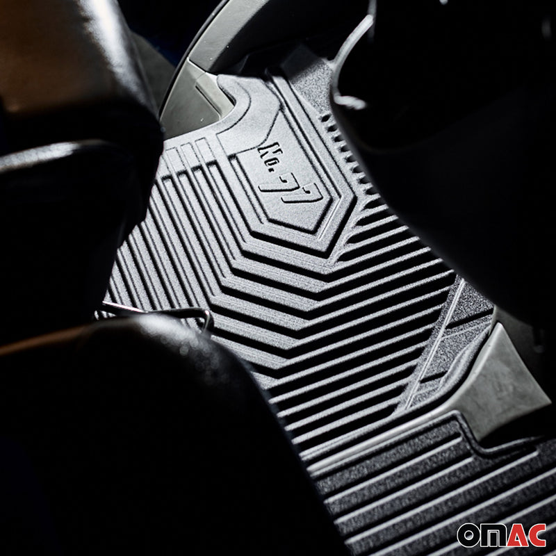 Tapis de sol pour SsangYong Musso 2018-2025 / Musso Grand 2018-25 TPE Noir 4Pcs