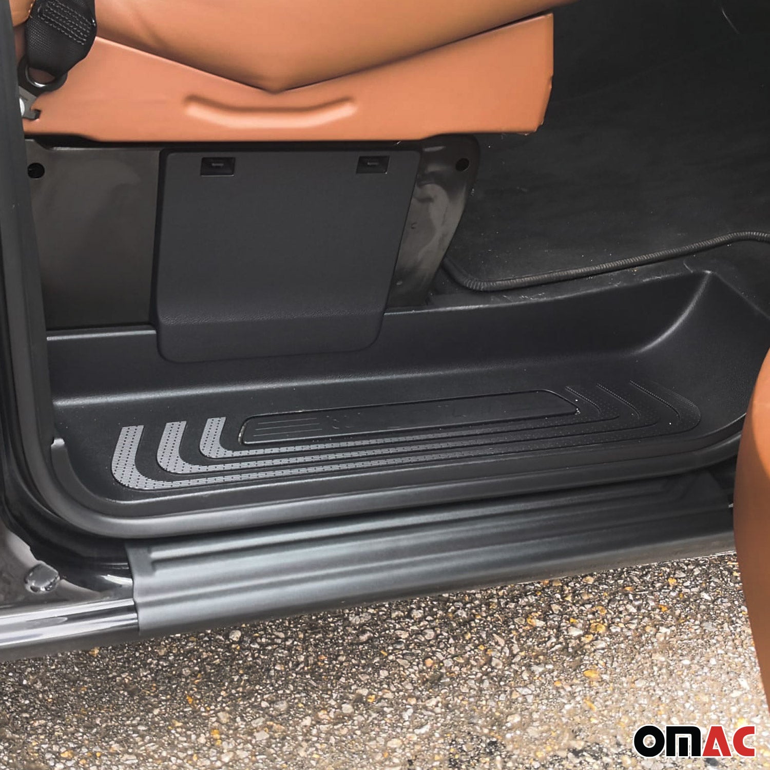 Couverture de Seuil de porte pour Mercedes Vito W447 2014-2025 ABS Noir 2 Pcs