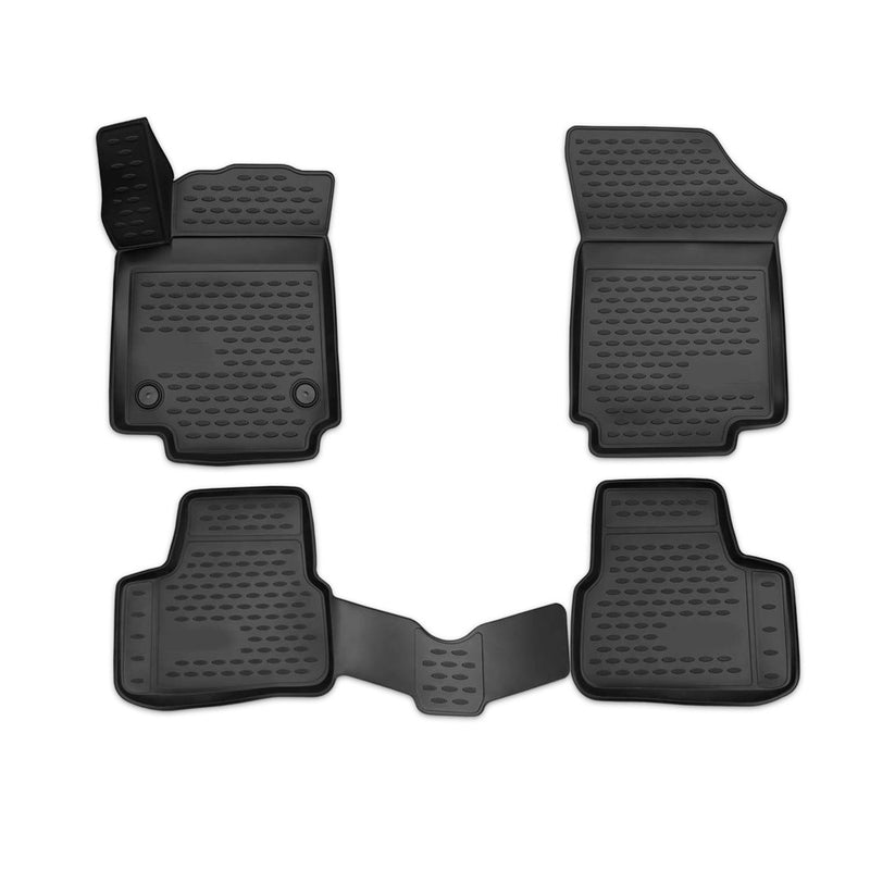 Tapis de Sol pour Skoda Citigo 2011-2024 Caoutchouc TPE Noir