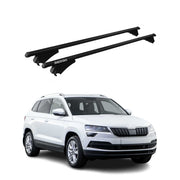 Tiger Barres de toit transversales pour Skoda Karoq 2017-2026 Noir
