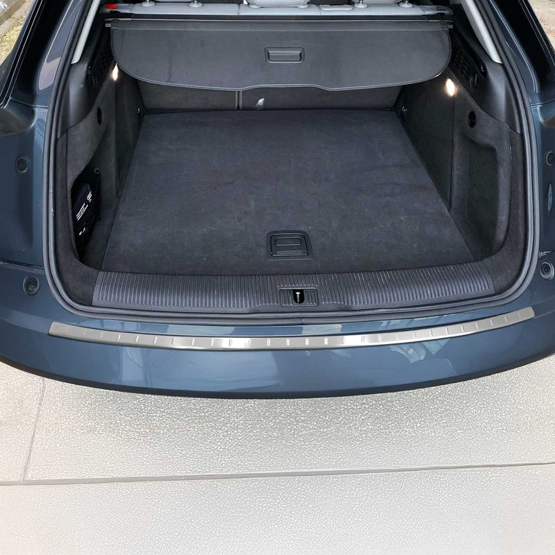 Protection seuil de pare-chocs arriére pour Audi Q3 8U 2011-2018 Acier Brossé