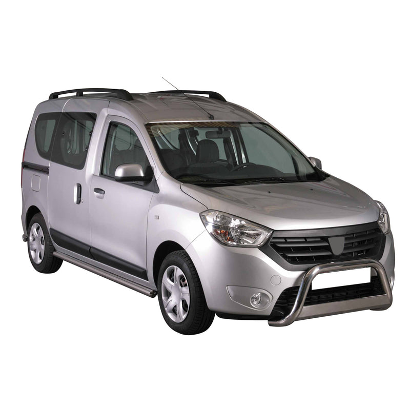 Pare-buffle Avant pour Dacia Dokker 2012-2017 63 mm en Acier Gris