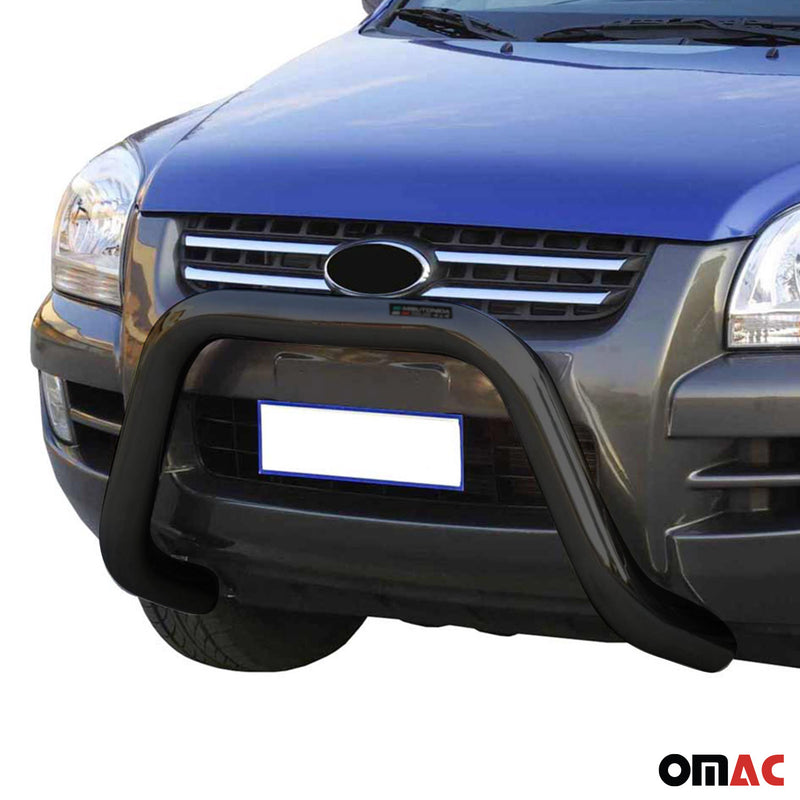 Pare-buffle Avant pour Kia Sportage 2004-2008 76 mm en Acier Noir