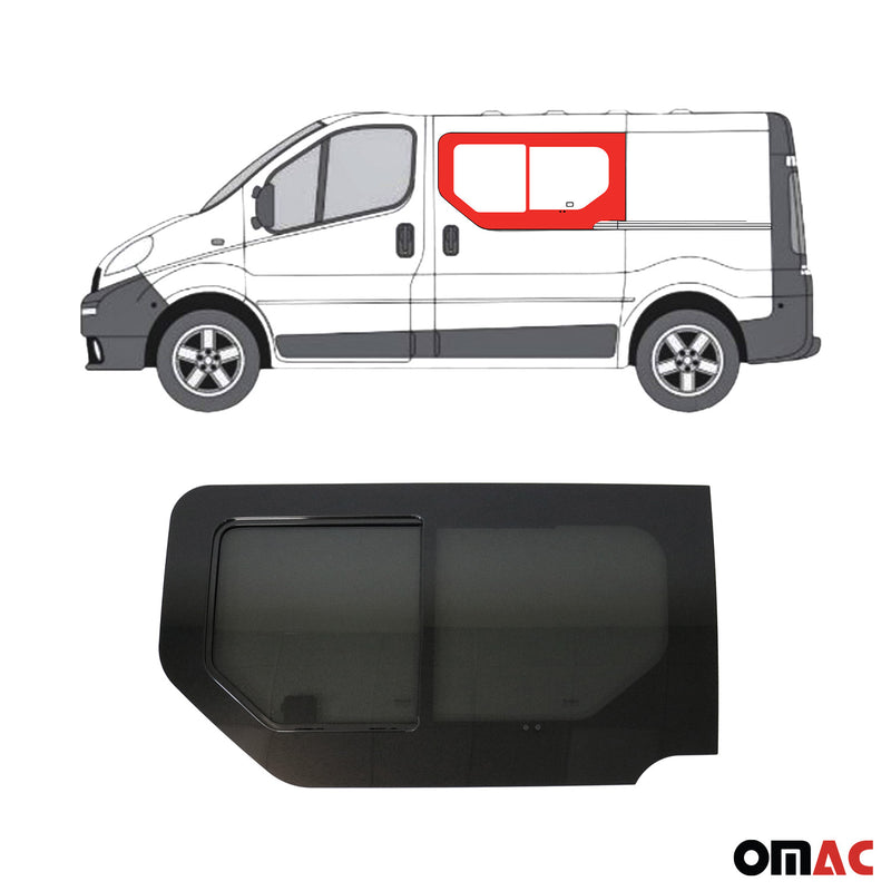 Vitre de Porte pour Opel Vivaro 2001-2014 L1 L2 Avant Gauche coulissante