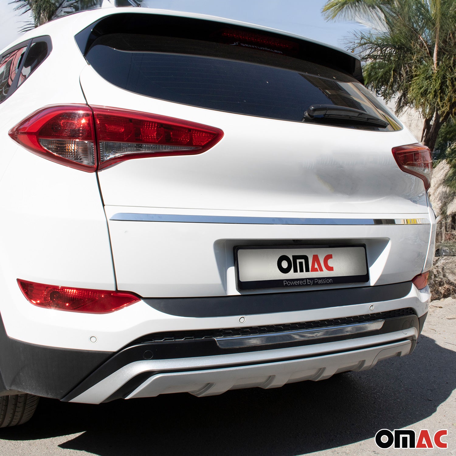Protection de Pare-Chocs pour Hyundai Tucson III 2016-18 Pre-FL Acryl noir mat