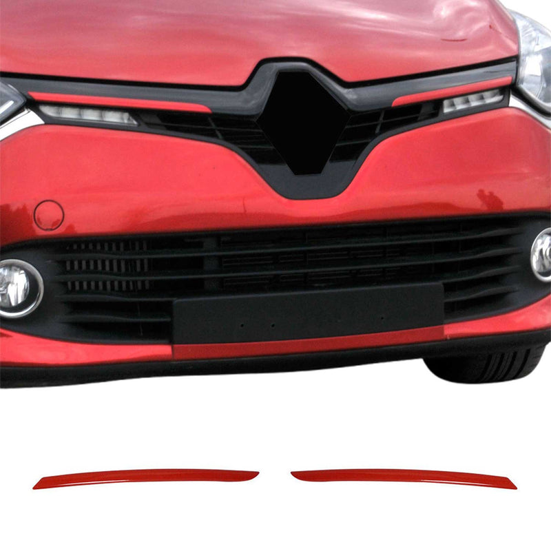 Moulure de Grille de Calandre pour Renault Clio IV 2012-2019 Acier 2Pcs rogue