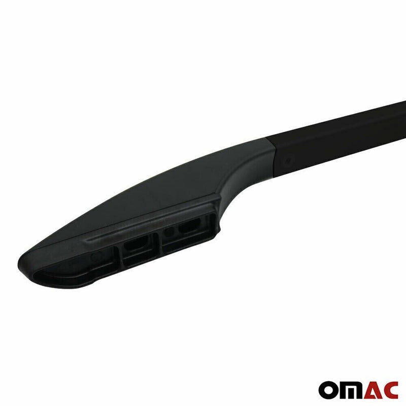 Barres de toit longitudinales pour Peugeot Rifter 2019-2025 L2 Aluminium Noir
