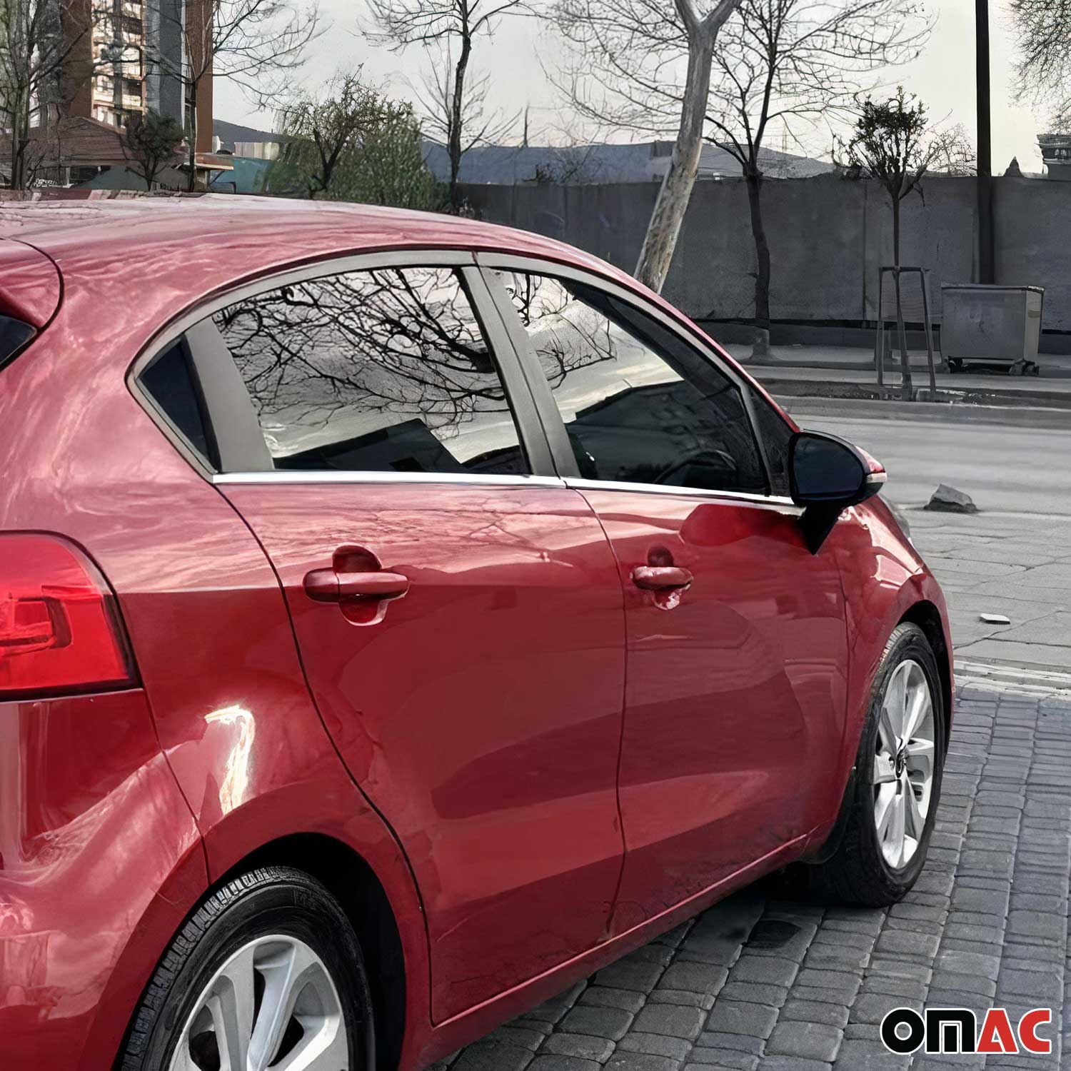 Garniture de Fenêtre pour Kia Rio HB 2011-2017 Acier Inox 6Pcs