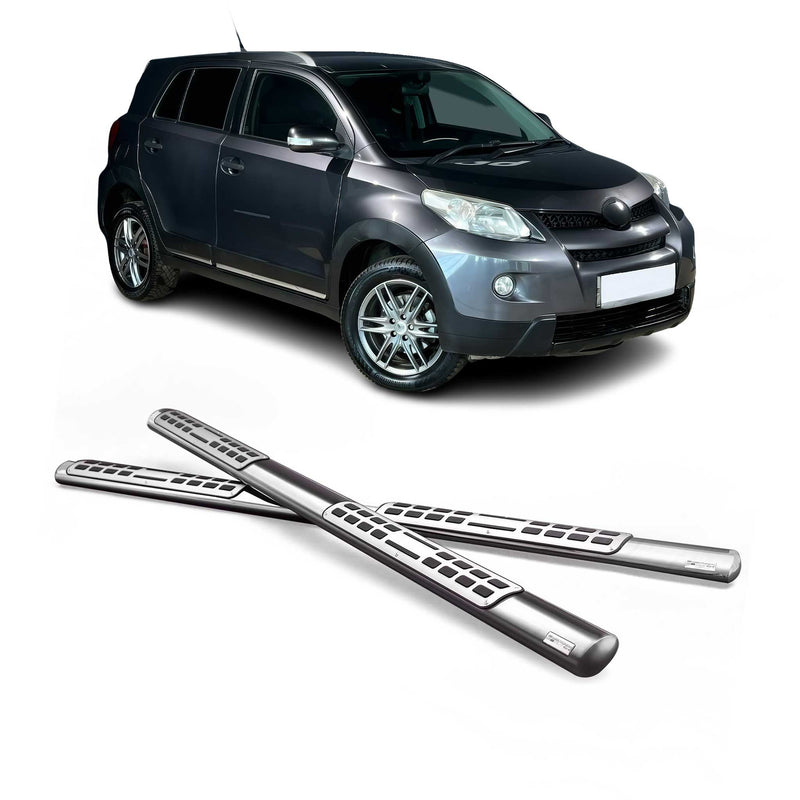 Marchepieds Latéraux pour Toyota Urban Cruiser 2008-2016 Acier Inoxydable Argent