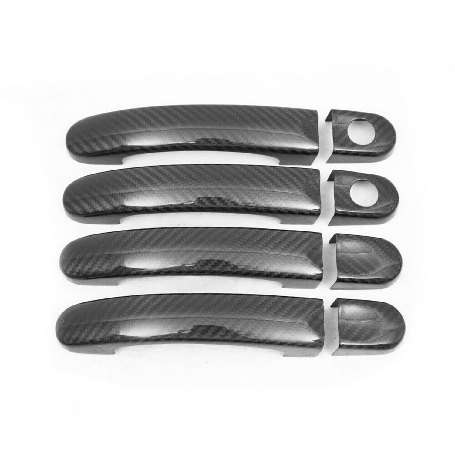 Couverture poignée de porte pour VW T6 T6.1 tout 2015-24 H2 4Portes Carbone 8Pcs