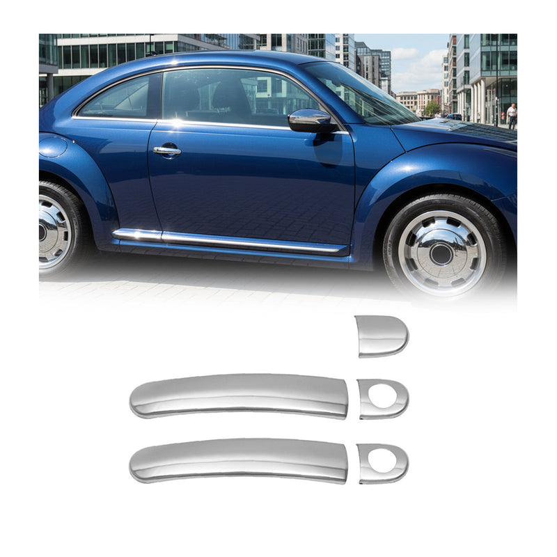 Couverture de poignée de porte pour VW Beetle 2011-2025 en Acier Inoxydable 5Pcs