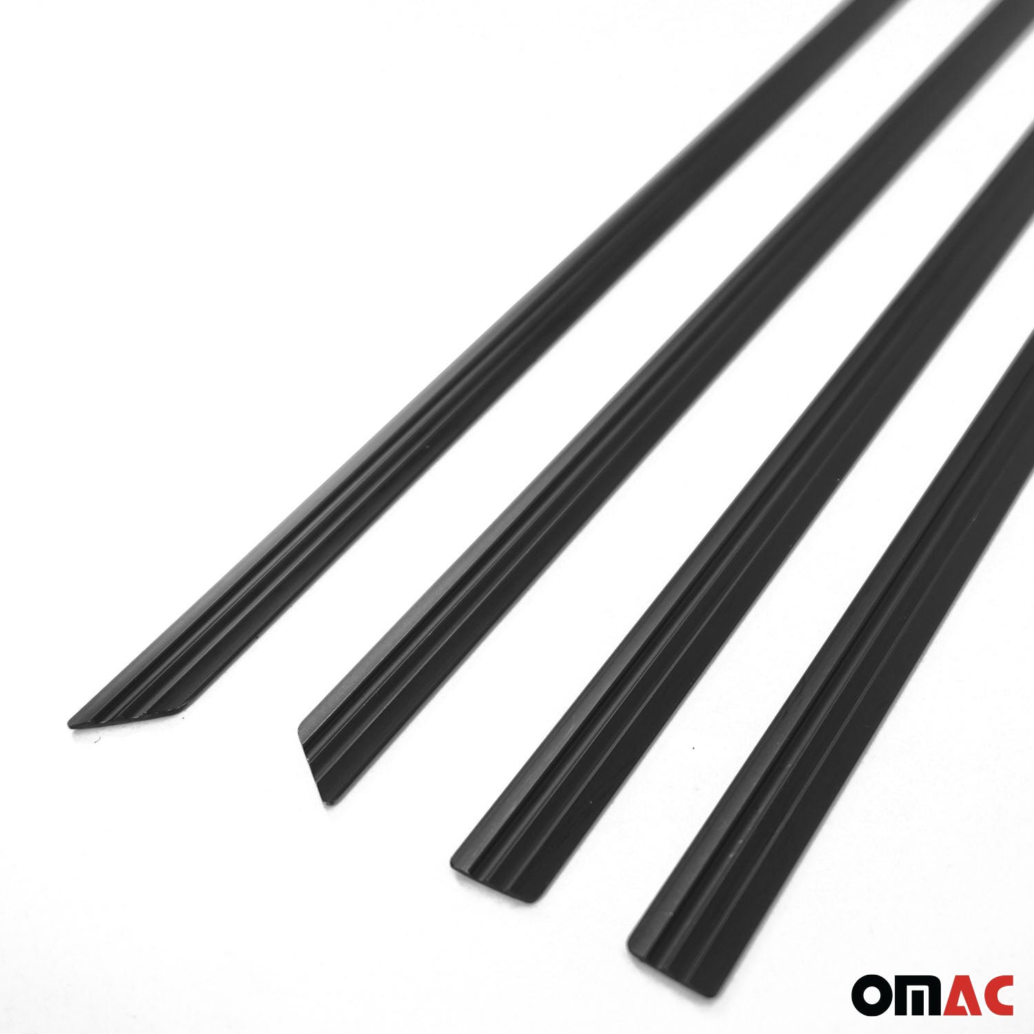 Garniture de porte latérale pour Volvo S60 II 2011-2018 Berline Alu Noir 4Pcs
