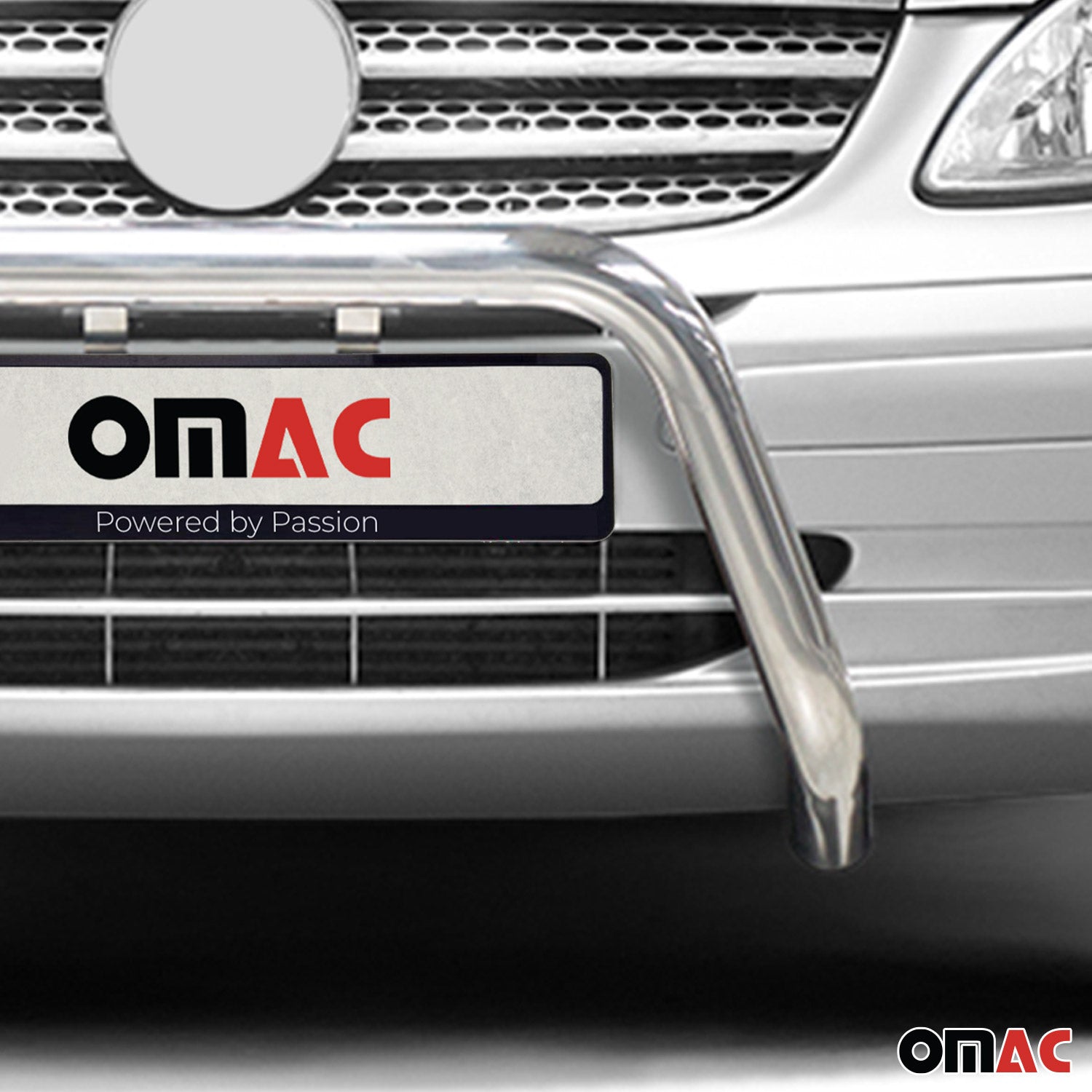 Pare-Buffle Avant Pour Mercedes Vito W639 2003-2010 Acier Inoxy Argent