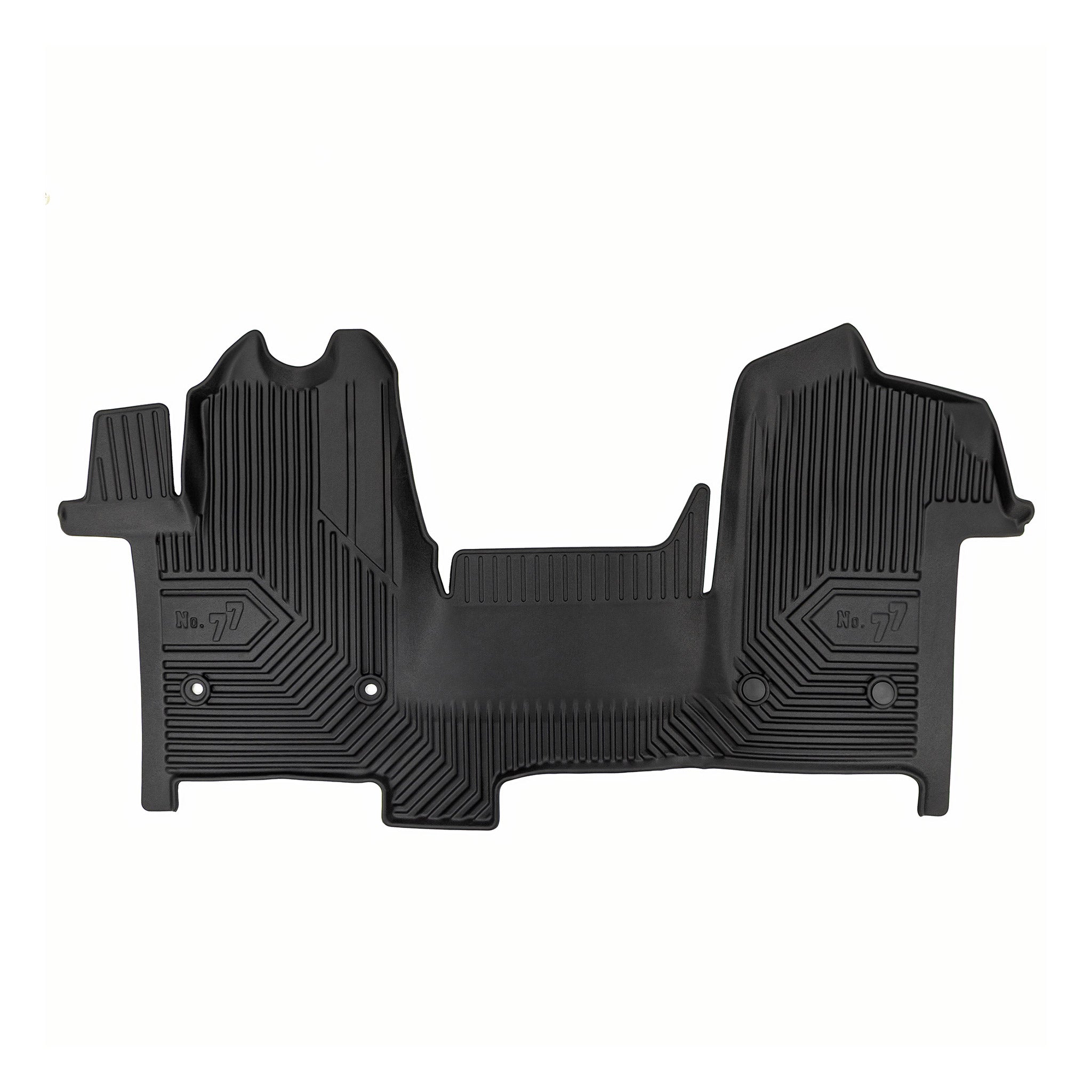 Tapis de Sol de Voiture pour Renault Master III 2019-2024 FL TPE Durable Noir 1x