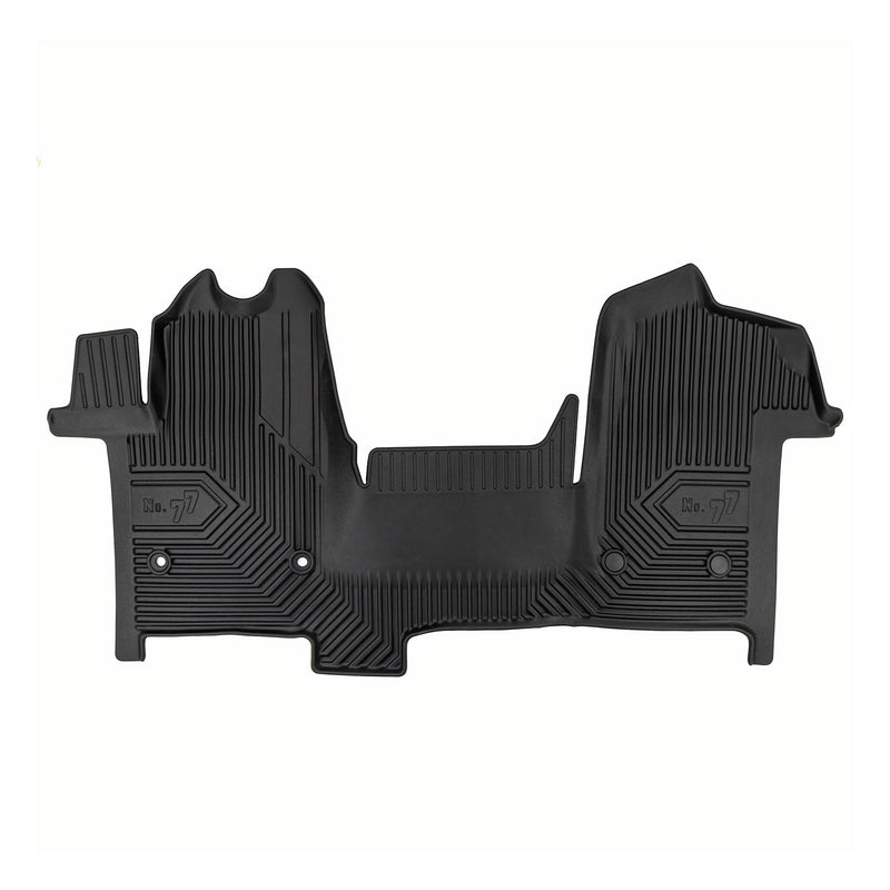 Tapis de Sol de Voiture pour Renault Master III 2019-2024 FL TPE Durable Noir 1x