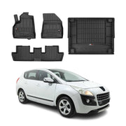 Kit Tapis de Sol et Coffre pour Peugeot 3008 2009-2016 TPE Noir